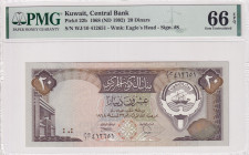 Kuwait, 20 Dinars, 1992, UNC, p22b
UNC
PMG 66 EPQ
Estimate: USD 400 - 800