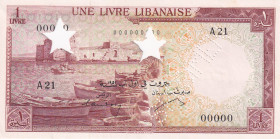 Lebanon, 1 Livre, 1952, UNC, p55s, SPECIMEN
UNC
Estimate: USD 35 - 70