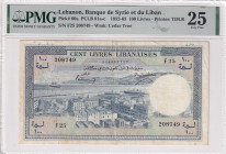 Lebanon, 100 Livres, 1963, VF, p60a
VF
PMG 25
Estimate: USD 50 - 100