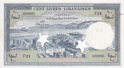 Lebanon, 100 Livres, 1952, UNC, p60s, SPECIMEN
UNC
Estimate: USD 60 - 120