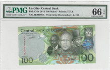 Lesotho, 100 Maloti, 2013, UNC, p24b
UNC
PMG 66 EPQ
Estimate: USD 30 - 60