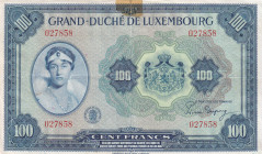 Luxembourg, 100 Francs, 1944, VF, p47a
VF
Has tape
Estimate: USD 50 - 100