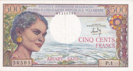 Madagascar, 500 Francs, 1966, VF(+), p58a
VF(+)
There are stains and split
Estimate: USD 40 - 80