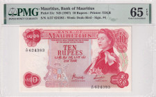 Mauritius, 10 Rupees, 1967, UNC, p31c
UNC
PMG 65 EPQQueen Elizabeth II Portrait
Estimate: USD 75 - 150