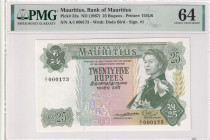 Mauritius, 25 Rupees, 1967, UNC, p32a
UNC
PMG 64Portrait of Queen Elizabeth II, First Thousand Serial Number
Estimate: USD 200 - 400