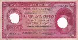Mexico, 50 Rupias, 1945, VF, p38, CANCALLED
VF
Bordürde sararma ve lekeler vardır.
Estimate: USD 35 - 70