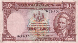 New Zealand, 10 Shillings, 1960/1967, VF(+), p158d
VF(+)
There are stains and tears.
Estimate: USD 20 - 40