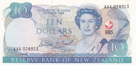 New Zealand, 10 Dollars, 1990, UNC, p176
UNC
Queen Elizabeth II Portrait, Commemorative Banknote
Estimate: USD 30 - 60
