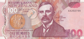 New Zealand, 100 Dollars, 1992, XF, p181a
XF
Estimate: USD 150 - 300
