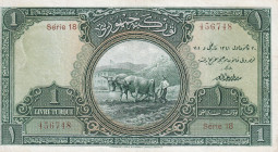 Turkey, 1 Livre, 1927, XF(-), p119, 1.Emission
XF(-)
Pressed
Estimate: USD 200 - 400