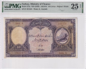 Turkey, 10 Livres, 1926, VF, p121a
VF
PMG 25 NET
Estimate: USD 600 - 1200