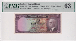 Turkey, 50 Kuruş, 1930, UNC, p133, 2.Emission
UNC
PMG 63
Estimate: USD 125 - 250