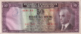 Turkey, 50 Kuruş, 1930, UNC(-), p133, 2.Emission
UNC(-)
graffiti, pen marks
Estimate: USD 25 - 50