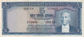 Turkey, 5 Lira, 1959, XF(+), p155, 5.Emission
XF(+)
Stained
Estimate: USD 50 - 100