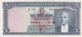Turkey, 5 Lira, 1961, XF, p173a, 5.Emission
XF
Natural
Estimate: USD 75 - 150