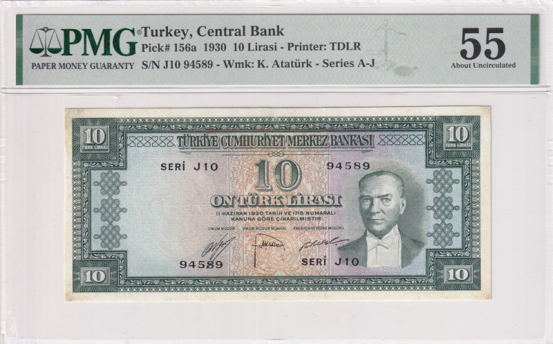 Turkey, 10 Lira, 1952, AUNC, p156, 5.Emission
AUNC
PMG 55
Estimate: USD 800 -...