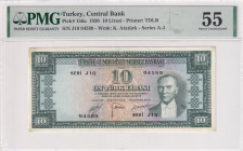 Turkey, 10 Lira, 1952, AUNC, p156, 5.Emission
AUNC
PMG 55
Estimate: USD 800 - 1600