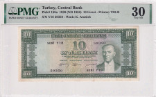 Turkey, 10 Lira, 1958, VF, p158a, 5.Emission
VF
PMG 30
Estimate: USD 100 - 200