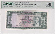 Turkey, 10 Lira, 1960, AUNC, p159, 5.Emission
AUNC
PMG 58
Estimate: USD 150 - 300
