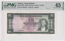 Turkey, 10 Lira, 1960, XF, p159, 5.Emission
XF
PMG 45
Estimate: USD 125 - 250