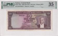 Turkey, 50 Lira, 1951, VF, p162, 5.Emission
VF
PMG 35
Estimate: USD 100 - 200