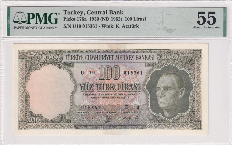 Turkey, 100 Lira, 1962, AUNC, p176, 5.Emission
AUNC
PMG 55
Estimate: USD 750 ...