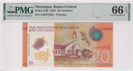 Nicaragua, 20 Cordobas, 2019, UNC, p210b
UNC
PMG 66 EPQPolymer
Estimate: USD 20 - 40