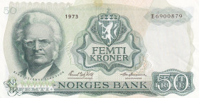 Norway, 50 Kroner, 1973, AUNC, p37b
AUNC
Light stained, Light handling
Estimate: USD 50 - 100