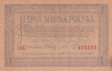Poland, 1 Marka Polska, 1919, VF, p193
VF
There are pinhole.Stained
Estimate: USD 30 - 60