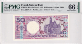 Poland, 50 Zlotych, 1990, UNC, p184
UNC
PMG 66 EPQ
Estimate: USD 50 - 100