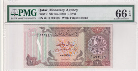 Qatar, 1 Riyal, 1980, UNC, p7
UNC
PMG 66 EPQ
Estimate: USD 90 - 180