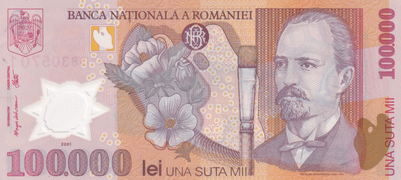 Romania, 100.000 Lei, 2001, UNC, p114g
UNC
Polymer
Estimate: USD 25 - 50