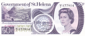 Saint Helena, 50 Pence, 1979, UNC, p5a
UNC
Queen Elizabeth II Portrait
Estimate: USD 20 - 40