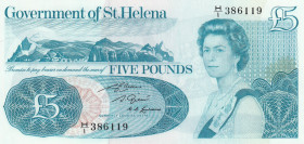 Saint Helena, 5 Pounds, 1981, UNC, p7b
UNC
Queen Elizabeth II Portrait
Estimate: USD 25 - 50