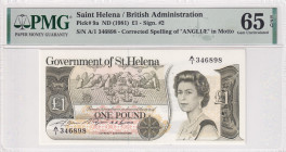 Saint Helena, 1 Pound, 1981, UNC, p9a
UNC
PMG 65 EPQQueen Elizabeth II Portrait
Estimate: USD 50 - 100