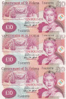 Saint Helena, 10 Pounds, 2004, UNC, p12a, (Total 3 consecutive banknotes)
UNC
Queen Elizabeth II Portrait
Estimate: USD 50 - 100