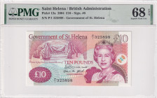 Saint Helena, 10 Pounds, 2004, UNC, p12a
UNC
PMG 68 EPQHigh ConditionQueen Elizabeth II Portrait
Estimate: USD 40 - 80