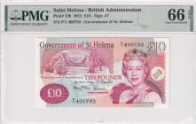 Saint Helena, 10 Pounds, 2012, UNC, p12b
UNC
PMG 66 EPQQueen Elizabeth II Portrait
Estimate: USD 30 - 60