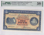 Scotland, 5 Pounds, 1952, AUNC, pS817a
AUNC
PMG 58 EPQ
Estimate: USD 200 - 400