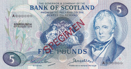 Scotland, 5 Pounds, 1970, UNC, p112s, SPECIMEN
UNC
Estimate: USD 75 - 150