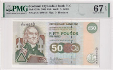 Scotland, 50 Pounds, 2006, UNC, p225c
UNC
PMG 67 EPQHigh Condition
Estimate: USD 250 - 500
