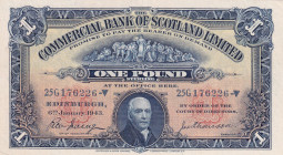 Scotland, 1 Pound, 1943, XF, pS331b
XF
Estimate: USD 50 - 100