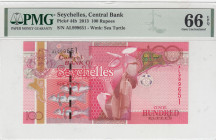 Seychelles, 100 Rupees, 2013, UNC, p44b
UNC
PMG 66 EPQ
Estimate: USD 40 - 80