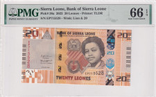 Sierra Leone, 20 Leones, 2022, UNC, p38a
UNC
PMG 66 EPQ
Estimate: USD 20 - 40