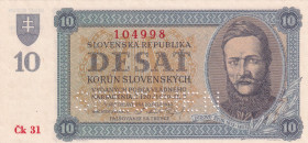 Slovakia, 10 Korun, 1943, UNC, p6s, SPECIMEN
UNC
Estimate: USD 40 - 80