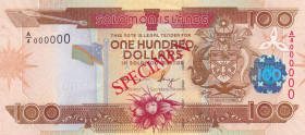 Solomon Islands, 100 Dollars, 2006/2009, UNC, p30s, SPECIMEN
UNC
Estimate: USD 20 - 40