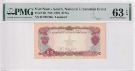 South Viet Nam, 20 Xu, 1968, UNC, pR2
UNC
PMG 63 EPQ
Estimate: USD 50 - 100