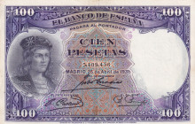 Spain, 100 Pesetas, 1931, AUNC, p83
AUNC
Light stained
Estimate: USD 20 - 40