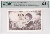 Spain, 100 Pesetas, 1970, UNC, p150
UNC
PMG 64 EPQ
Estimate: USD 100 - 200