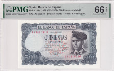 Spain, 500 Pesetas, 1973, UNC, p153a
UNC
PMG 66 EPQ
Estimate: USD 125 - 250